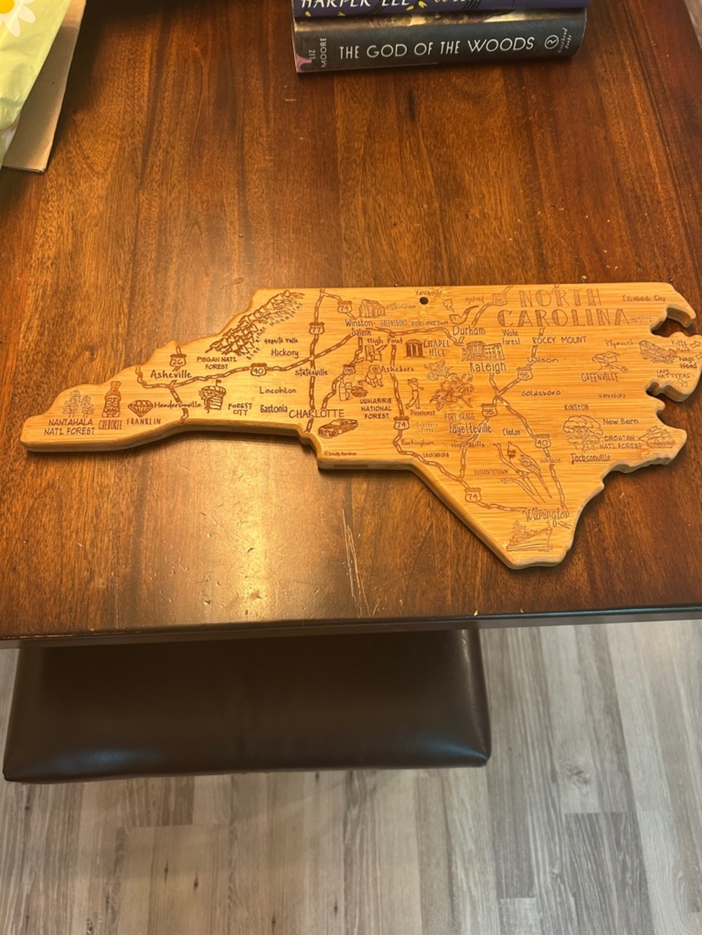 Destination North Carolina Cutting Board, 18" x 8"